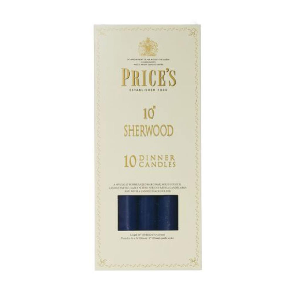 Price's Sherwood Midnight Blue Dinner Candles 25cm (Box of 10) £26.99